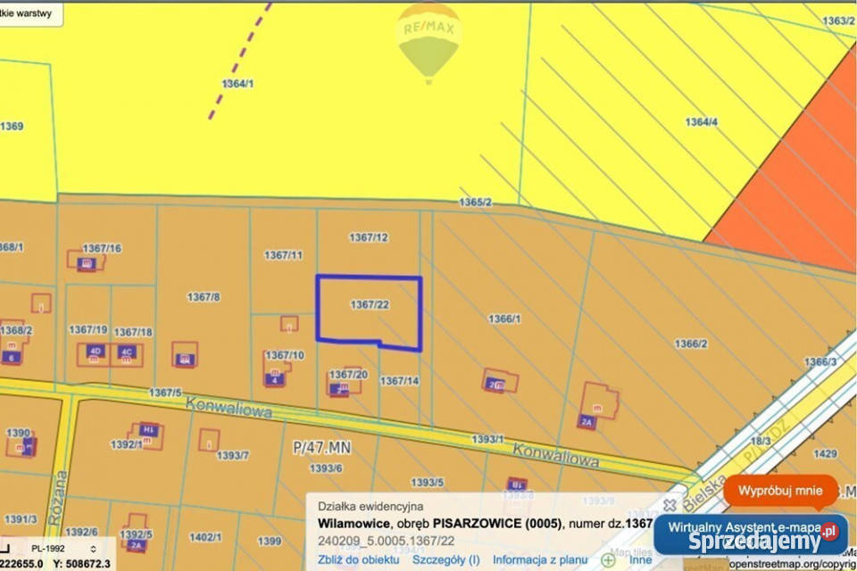 Widokowa działka budowlanaPisarzowice powbielski śląskie Pisarzowice