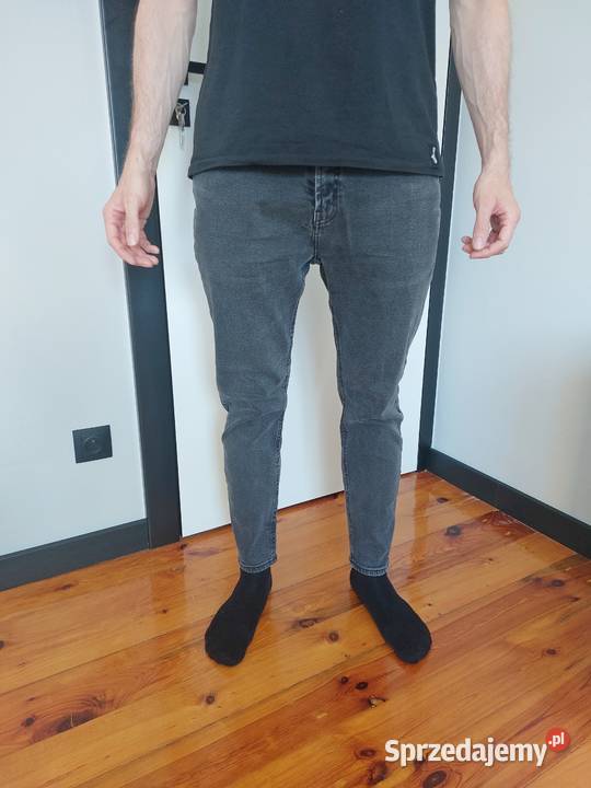 jeansy męskie House czarny denim spodnie 3132 Poznań