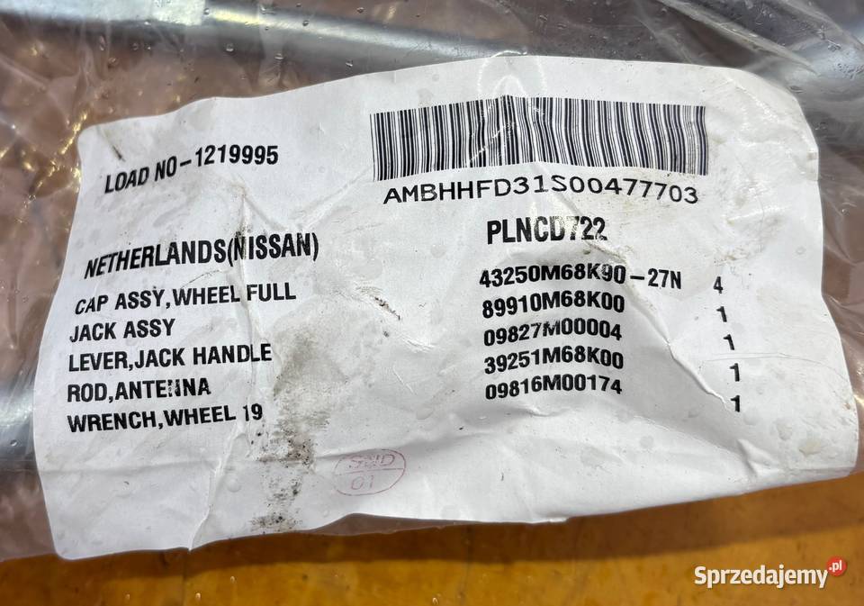 NISSAN PIXO SUZUKI ALTO LEWAREK PODNOŚNIK KLUCZ Radom sprzedam