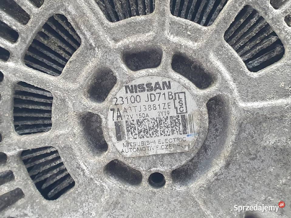 ALTERNATOR Nissan Qashqai 16 DCI 23100JD71B