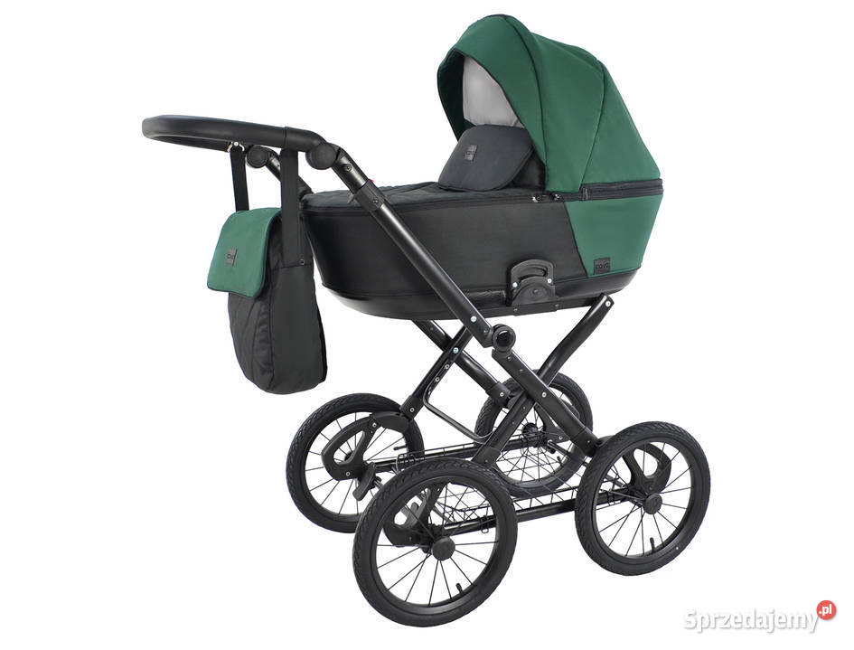 Wózek Dziecięcy Cavo Premium Retro 3w1 zielony śląskie Katowice