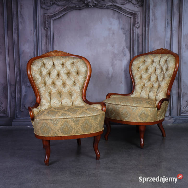 ARTexpert Elegancka Para Foteli Ludwik Prestiż w Meble
