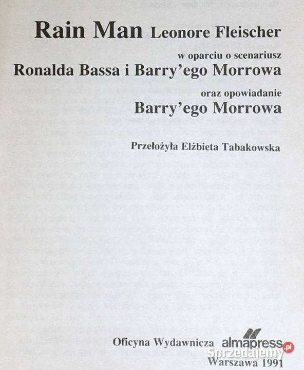 Rain Man Leonore Fleischer lubelskie
