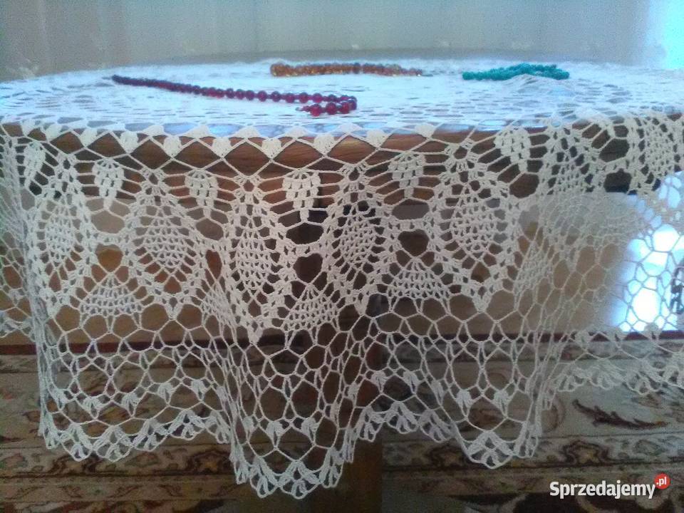 NOWY Obrus ręcznie robiony na szydełku wyszywany Wyposażenie wnętrz Lublin