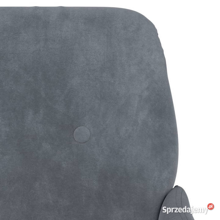 Fotel ciemnoszary 62x79x79 obity aksamitem Warszawa sprzedam