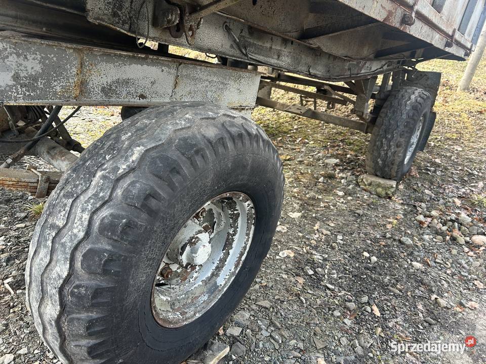 Przyczepa rolnicza Autosan d47 wywrotka tandem nieuszkodzony Nowy Sącz