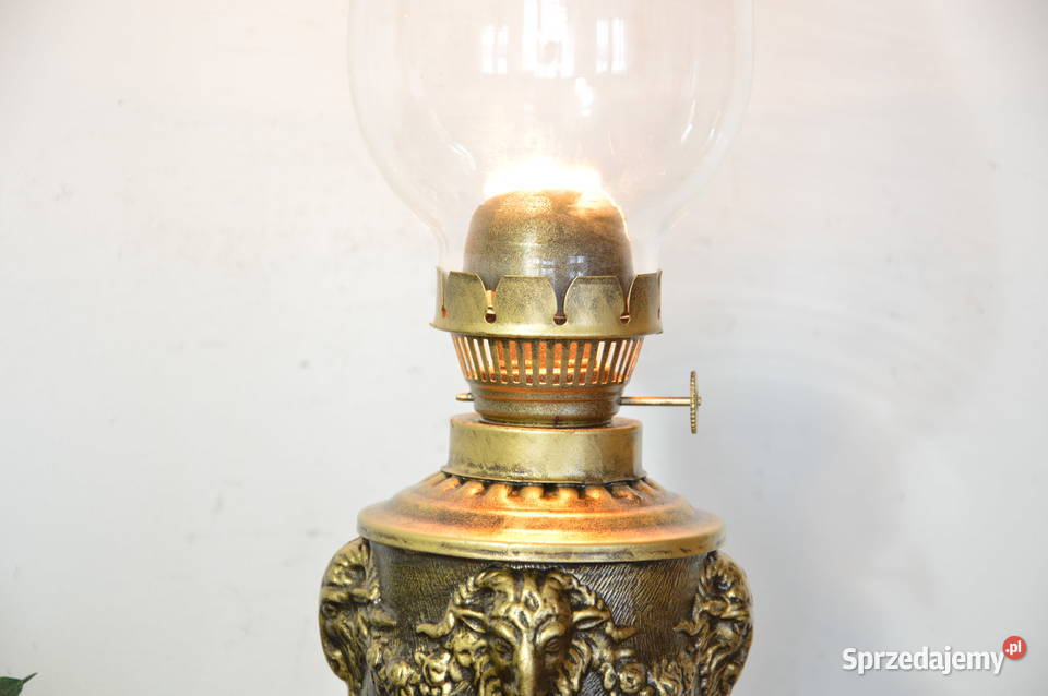piękna cynkalowa LAMPA NAFTOWA stara Jastrzębie-Zdrój sprzedam