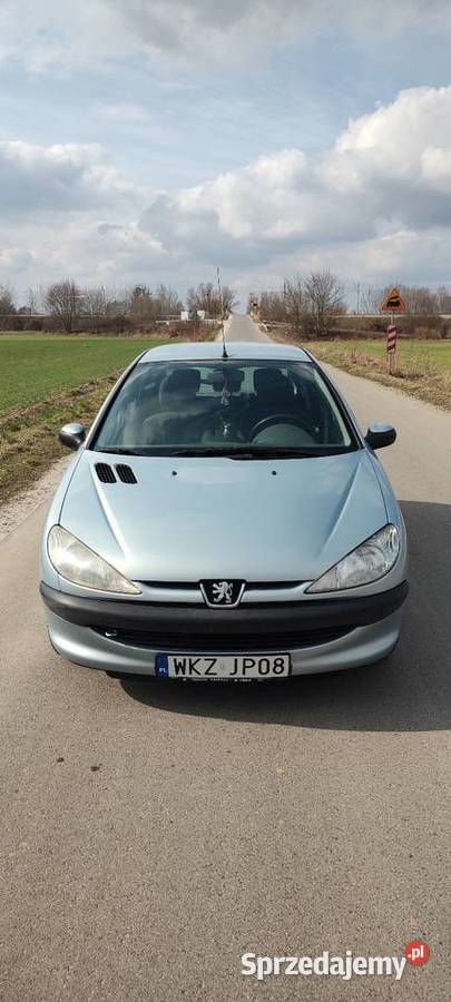 Peugeot 206 11 benzyna 2002r 129 przebiegu niebieski Zajezierze sprzedam