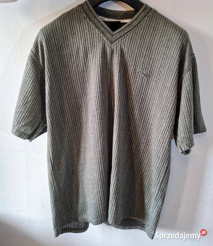 Koszulka Fubu Vintage khaki z paskami klasyka