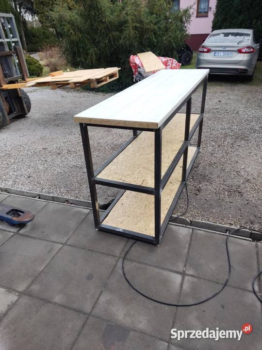 Mocny stół do garażuwarsztatu Metalowa rama HIT Miedziana Góra sprzedam