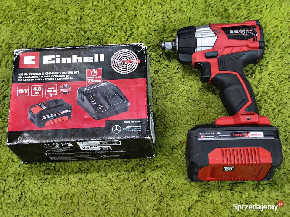 Klucz udarowy einhell TECW 18 215 nowy zestaw Inczew