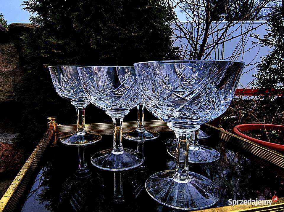 Piękne kryształowe kieliszki 6 kryształ sprzedam