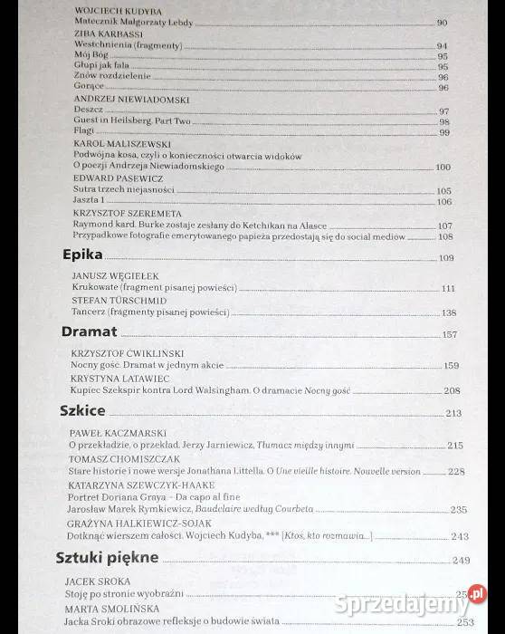 Kwartalnik Kulturalny Nowy Napis Liryka epika Chełm sprzedam