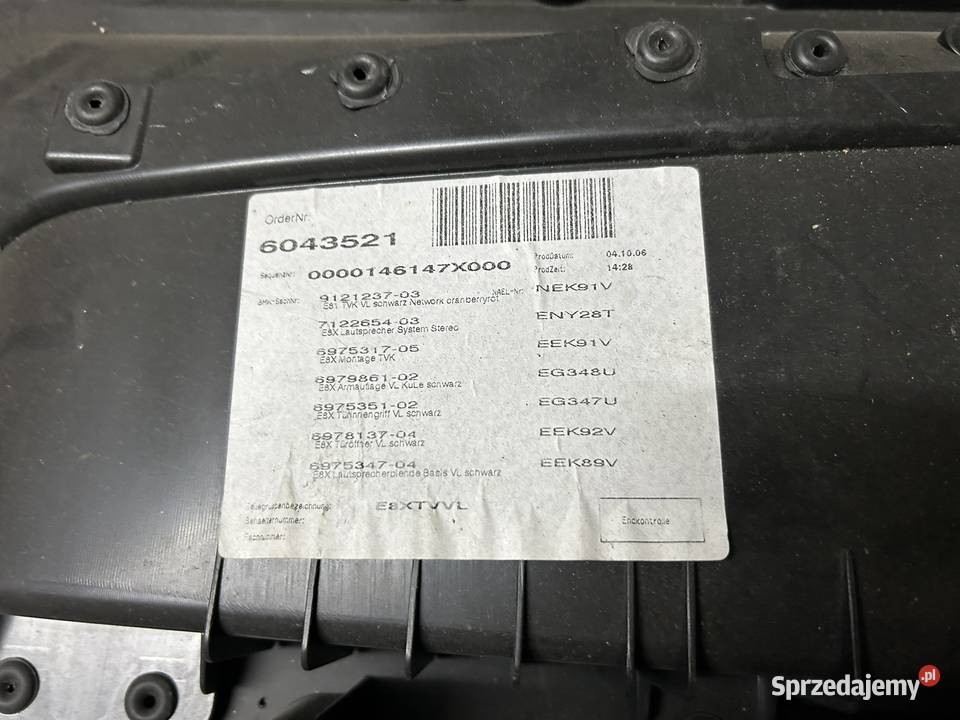 Boczek BMW Seria 1 E81 łódzkie Łódź