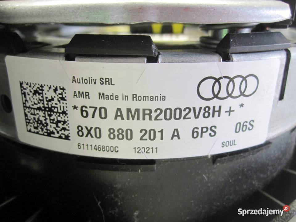 AUDI A1 AIRBAG poduszka kierowcy 8X0880201A osobowe Kielce