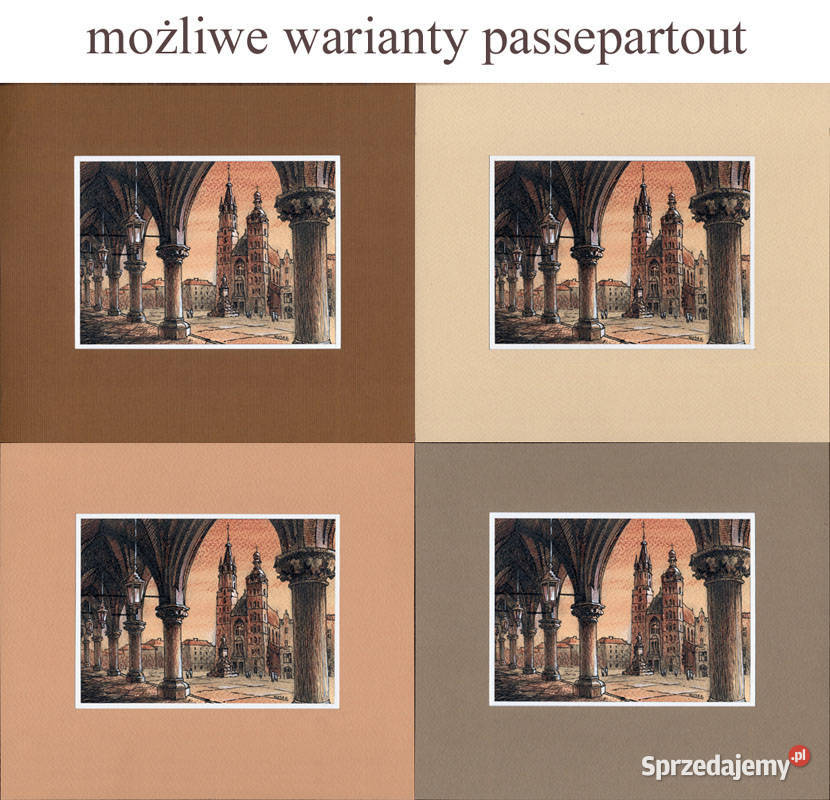 Grafika Kraków Rynek Główny