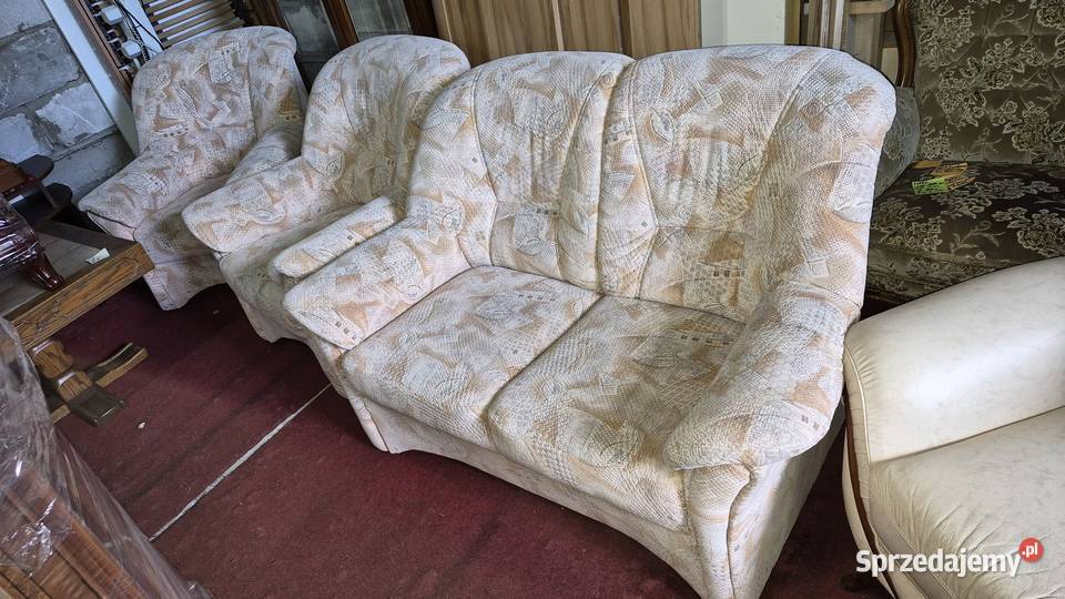Komplet wypoczynkowy fotel sofa dwuosobowa 112 z kujawsko-pomorskie Sypniewo sprzedam