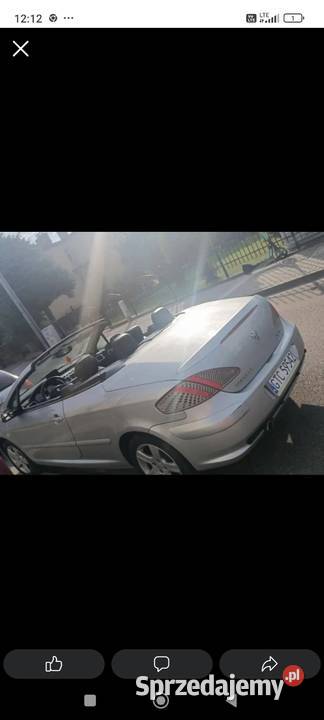 Sprzedam Peugeot 307 cc Tczew sprzedam