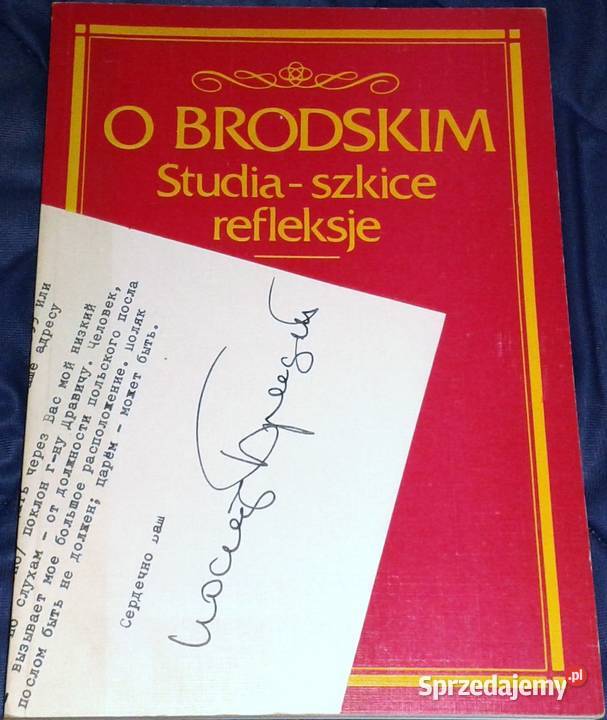 O Brodskim Studia szkice refleksje Piotr Fast