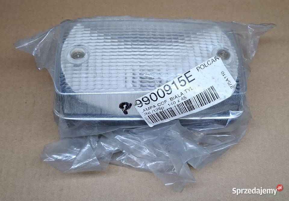 LAMPA COFANIA BIAŁA 140X45 FIAT 126P POLCAR