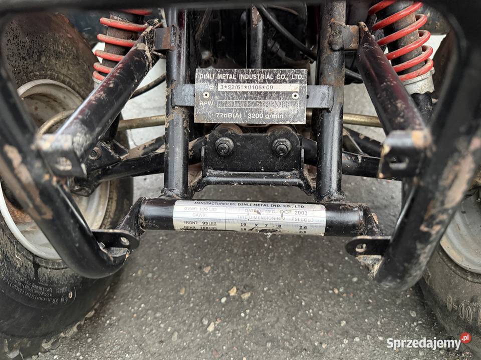 Quad Dinli 100 duża wygodna rama 11R Dinli Krotoszyn