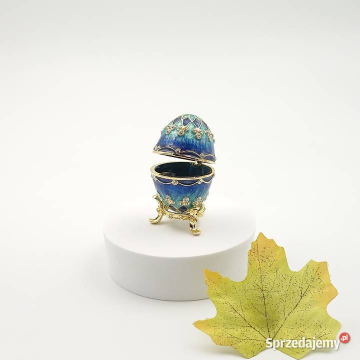 Jajko jajo faberge pojemniki szkatułka Zegarki i Biżuteria śląskie Zawiercie