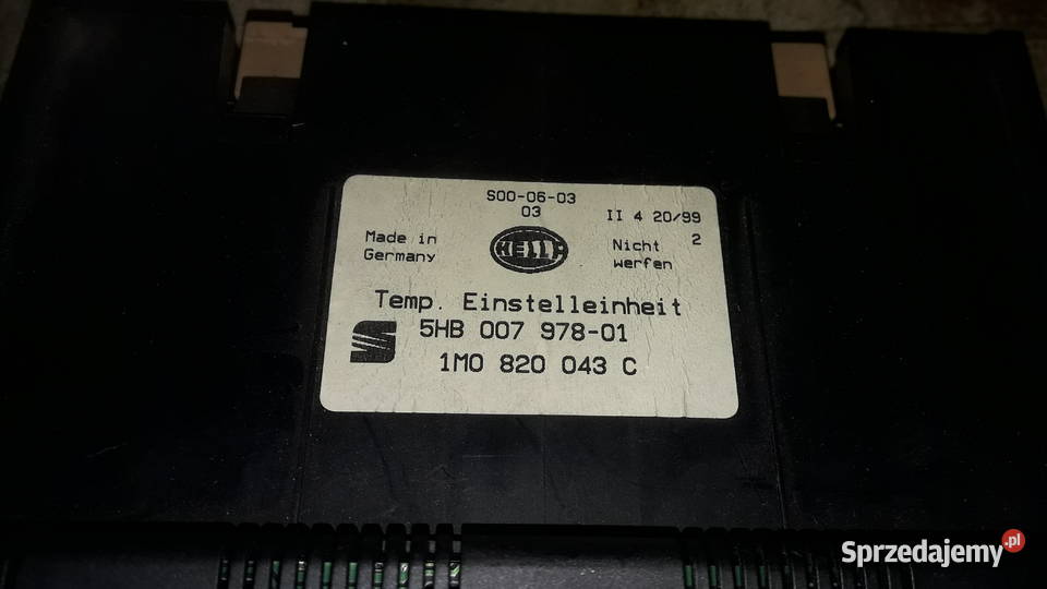 Panel Climatronic Seat Leon Toledo Tarnowskie Góry