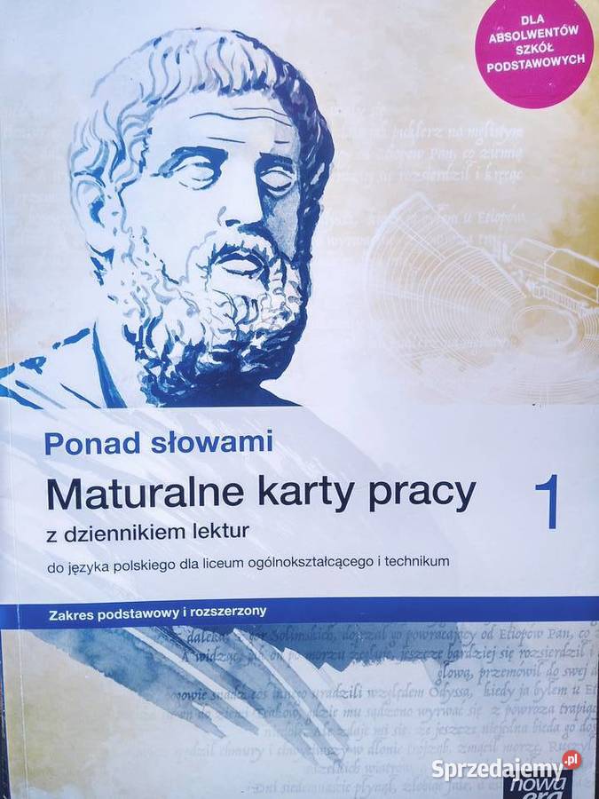 Ponad słowami 1 maturalne karty pracy używane mazowieckie Warszawa