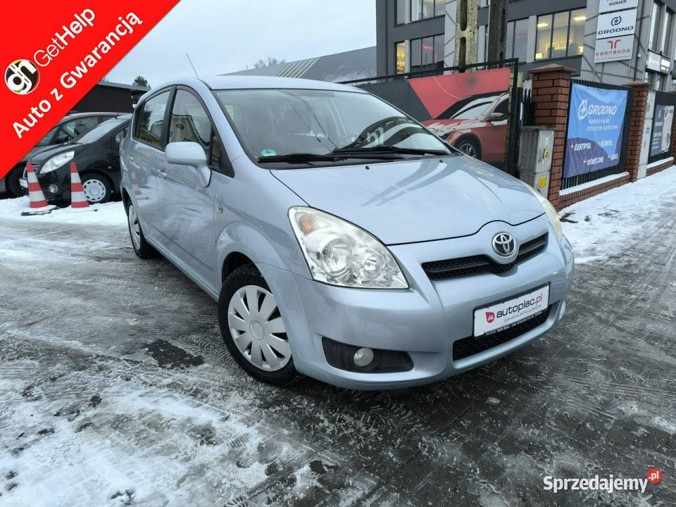 Toyota Corolla Verso 18 VVTi 129 Klima 7 osobowy nieuszkodzony Toyota Łuków