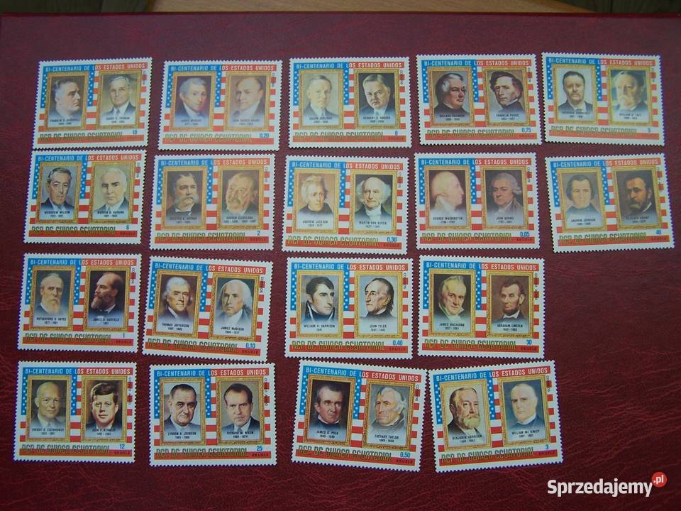 Gwinea Równikowa 1975 MNH Prezydenci USA 1 Filatelistyka śląskie