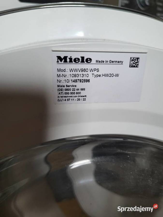 Pralka Miele W1 Passion 9 Rynarzewo sprzedam