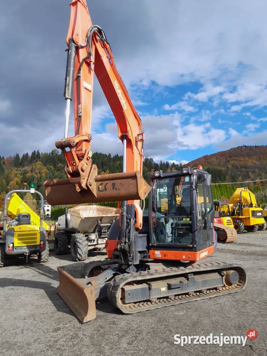 Minikoparka koparka gąsienicowa Kubota KX080 małopolskie Maków Podhalański