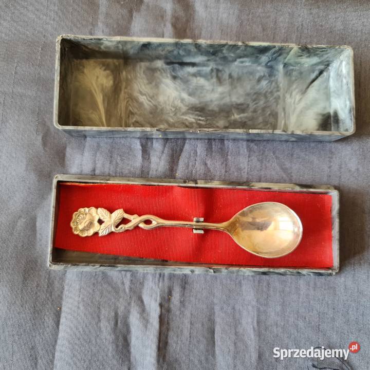 Łyżeczka z metalu srebrzonego Warszawa