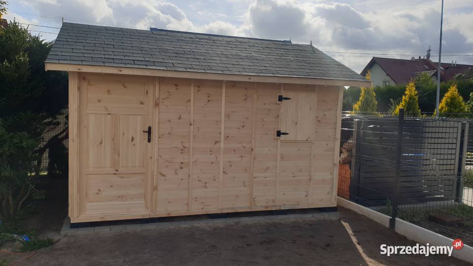 Domek drewniany ogrodowy altanka na narzędzia Zimnowoda