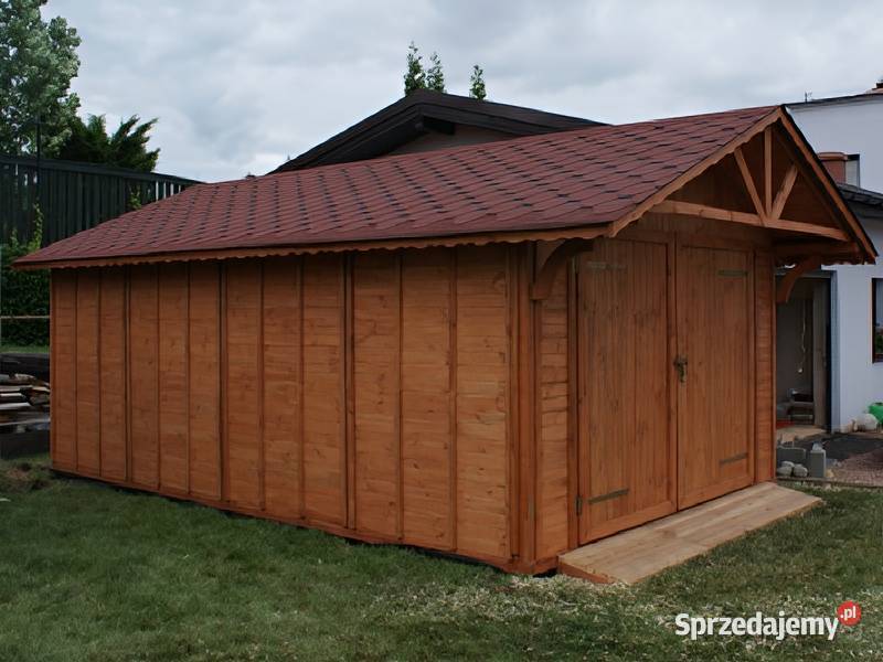 Garaż 1 drewniany 3x45 dwuspadowy garaże Pozostałe