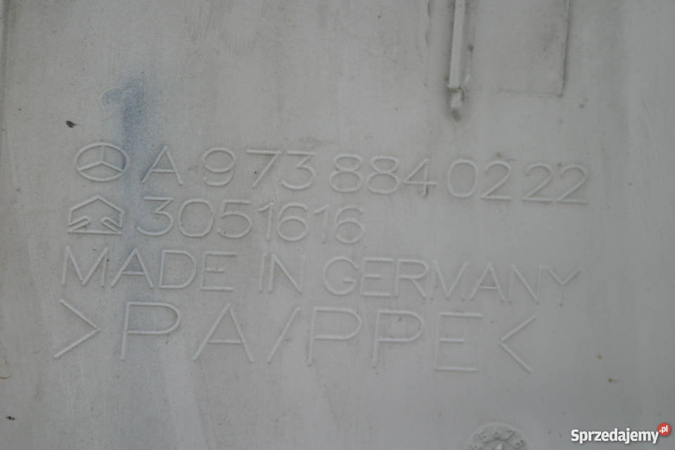 MERCEDES ATEGO POLIK NAROŻNIK OWIEWKA LEWA Bieleń