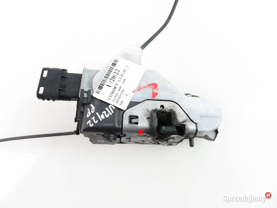 ZAMEK PRAWY PRZEDNI CITROEN C3 II 6 PIN osobowe