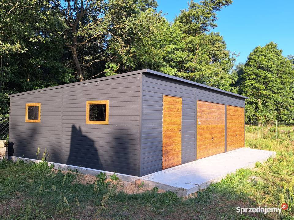 Garaż glaszany 5x6 Drewnopodobne Każdy wymiar Bydgoszcz reklama