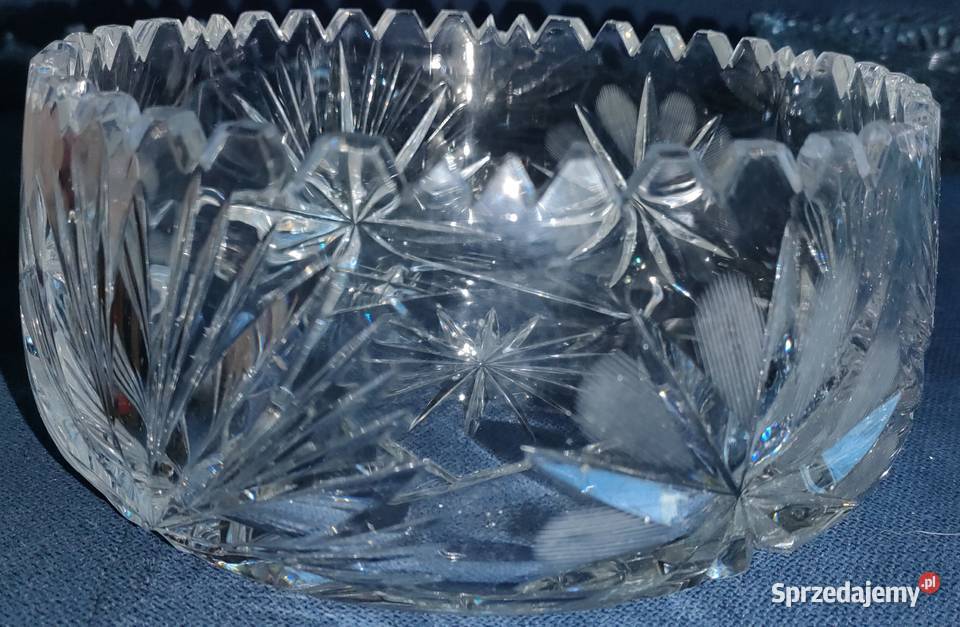 Zestaw szkła kryształowego salaterka misa Bielsko-Biała