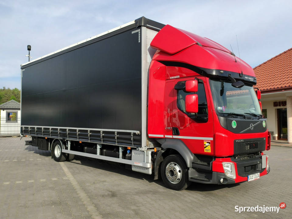Volvo FL12240 E6 Firana Tył Drzwi Dach Zsuwany automatyczna Widełki