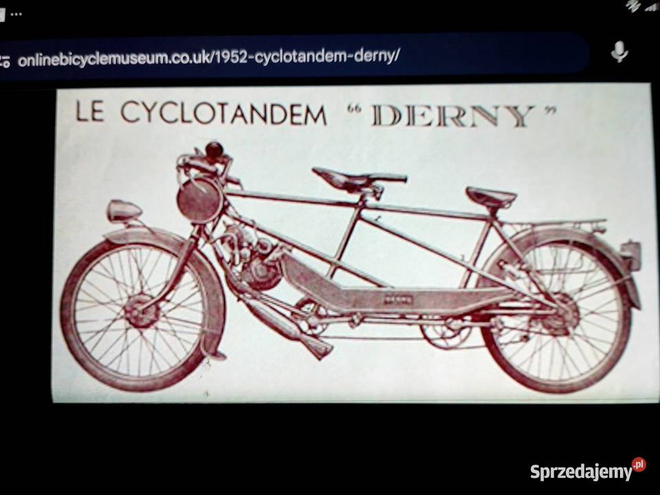 DERNE tandem unikat oryg lakier i rdza uszkodzony podkarpackie Jarosław sprzedam