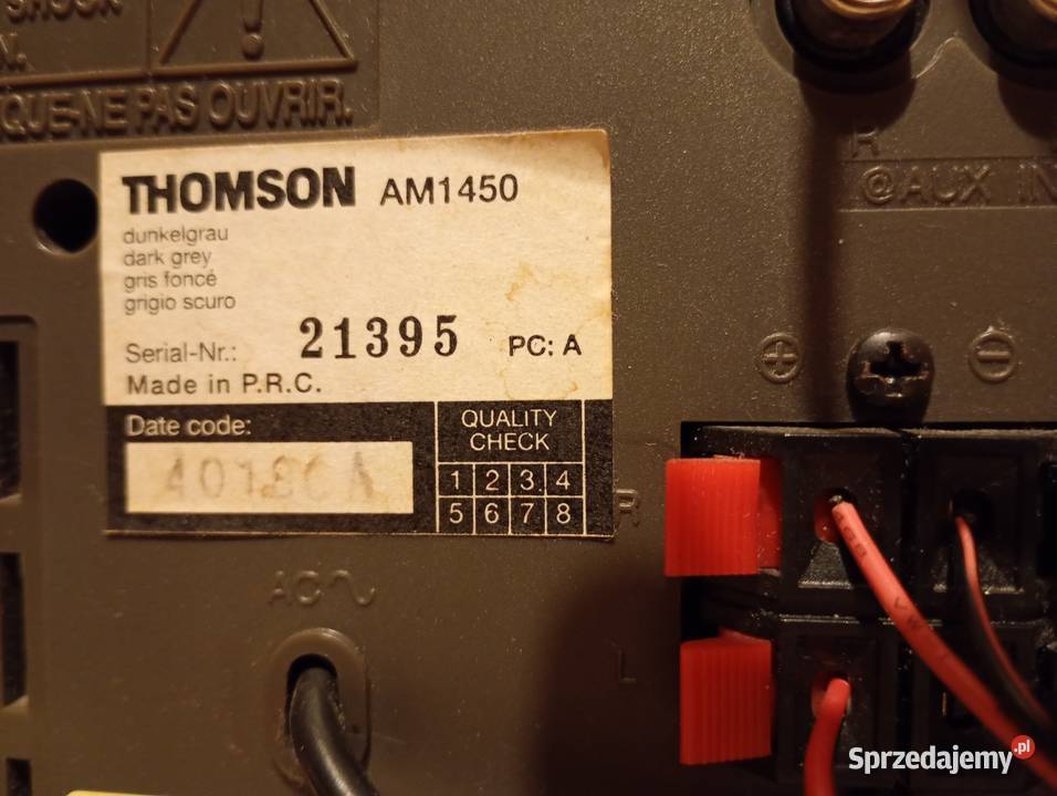 Mini wieża Thomson AM1450 małopolskie Kraków