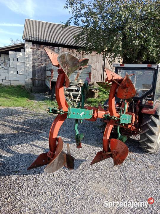Pług 2 Skibowy Obrotowy Kverneland Model F 80 Trzydnik Mały