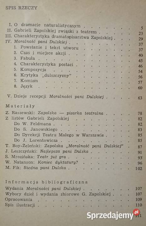 Moralność pani Dulskiej G Zapolskiej Roman miękka Gdańsk