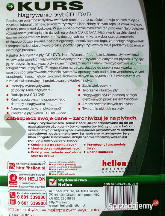 Nagrywanie płyt CD i DVD Bartosz Danowski Kurs Limanowa