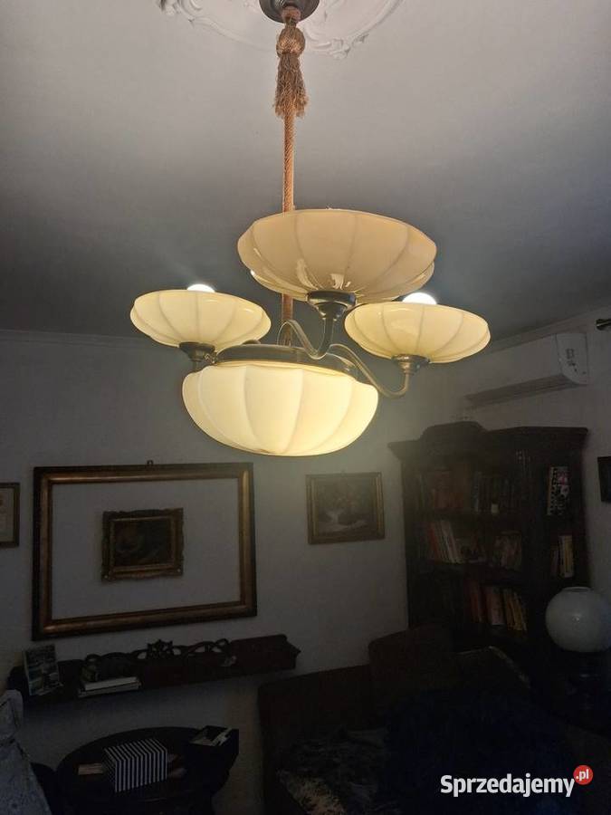 Przedwojenna lampa sufitowa Wrocław