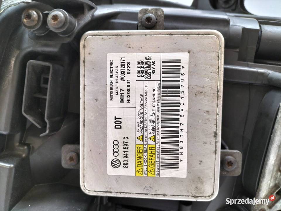 LAMPA PRZÓD PRAWA XENON EUROPA 8K0941004S Audi osobowe