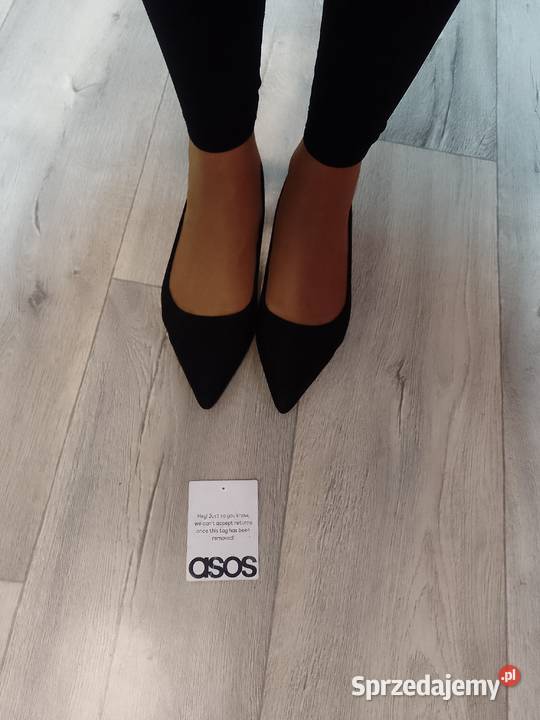 39 ASOS Design Czarne baleriny wieczorowe z czarny Kraków