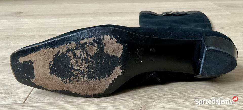 GUCCI kozaki damskie czarne zamsz oficerki skora małopolskie Kraków