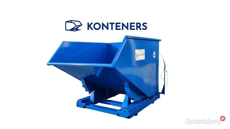 Kontener samowyładowczy 1m3 1000 L KOLEBA ZŁOM